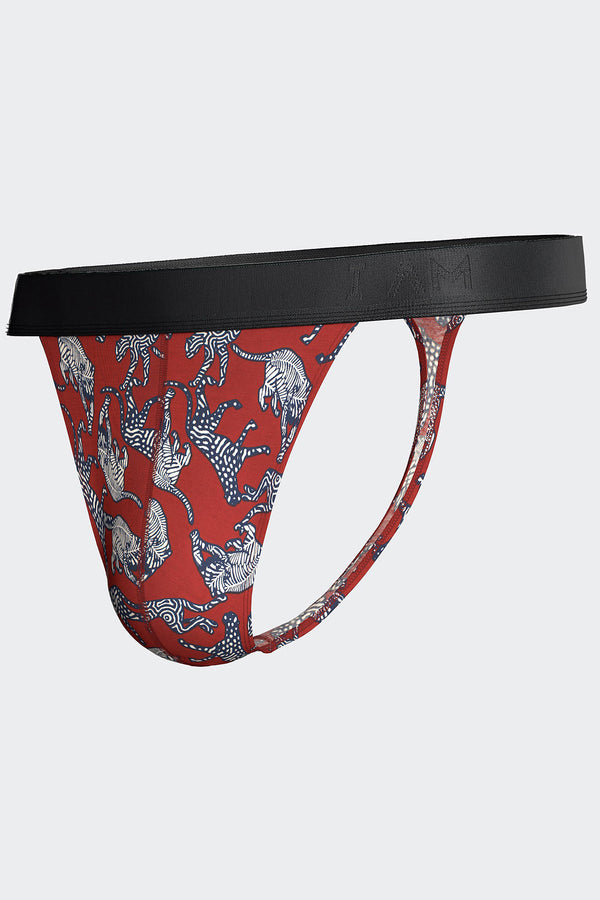 I AM String Firce in Rot aus Lyocell von Impetus