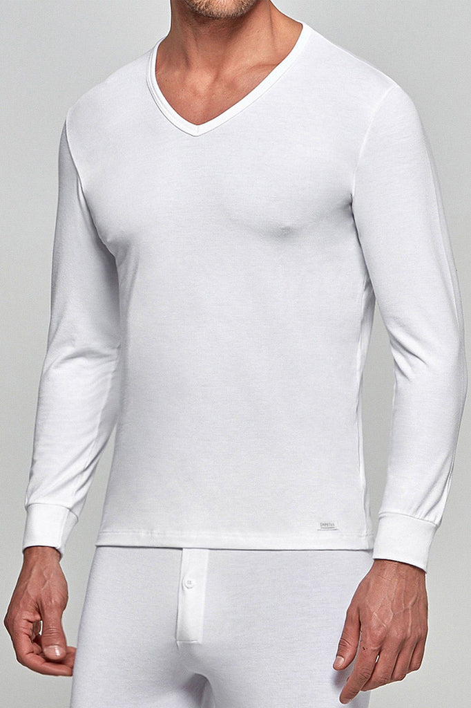 Impetus Langarm Thermo Shirt - weiß