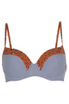 Lingadore Bikini mit Streifenmuster und Animalprint