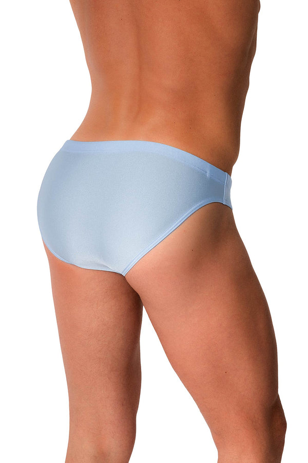 Manstore Beach Micro Brief M2578 aus glänzender Jersey-Ware in Himmelblau