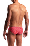 Manstore Beach Sprint Brief M2284 in Print Rose