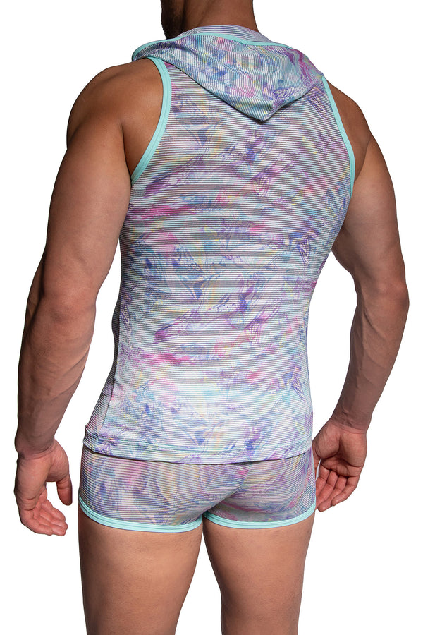 Manstore Cape Tank M2481 aus Microfaser in Aqua-Blue