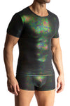 Manstore Casual Tee M2470  aus Chintz in Oil-Optik