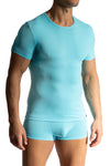 Manstore Casual Tee  M800 aus weicher Microfaser in Hellblau