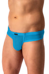 Manstore Cheeky Brief M101 aus halbtransparenter Microfaser in Blau