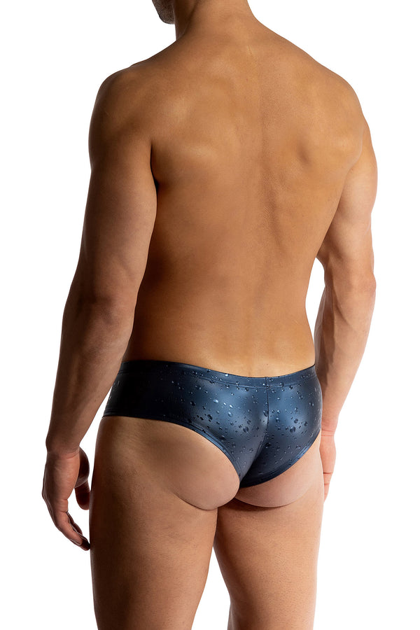 Manstore Cheeky Brief M2517 aus Kunstfaser mit Regentropfen-Druck