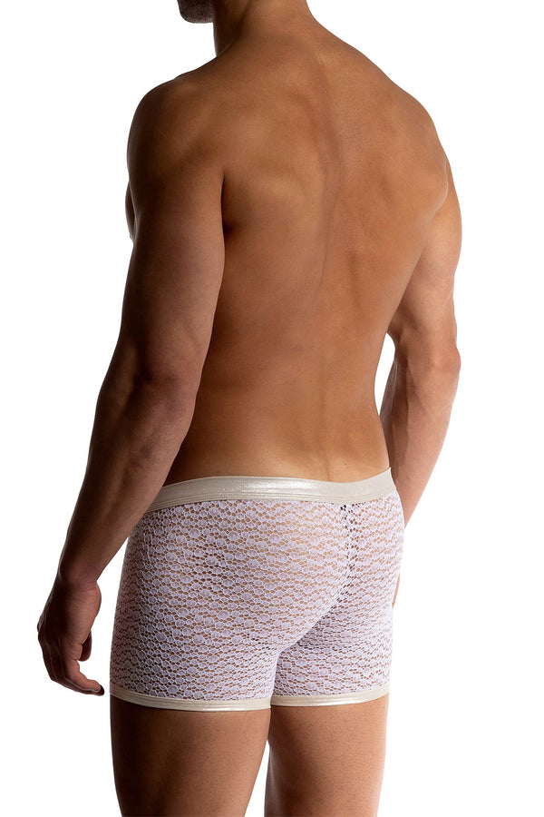 Manstore Hip Boxer M2512 aus Spitze in Weiß