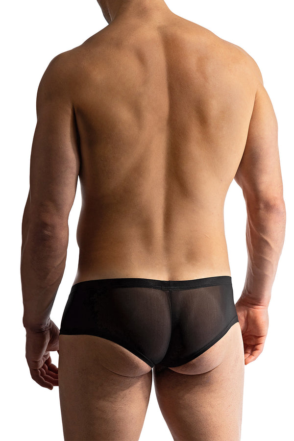 Manstore Hot Pants M101 aus weicher Microfaser in Schwarz