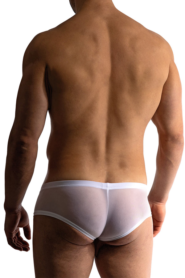 Manstore Hot Pants M101 aus weicher Microfaser in Weiß