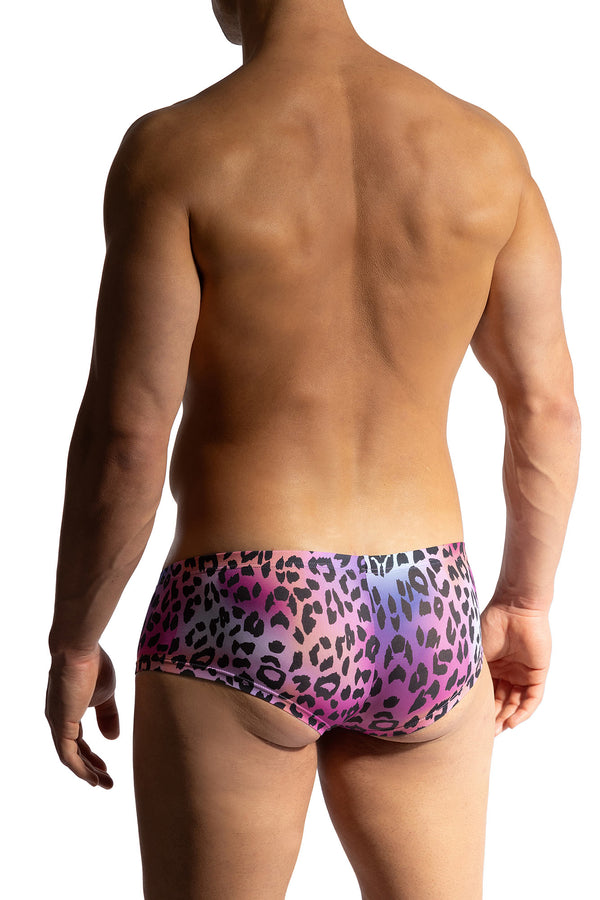 Manstore Hot Pants M800 aus leichter Microfaser in Neon Leo