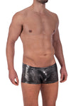 Manstore Micro Pants M2323 in Schwarz mit Silberfolie