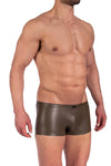 Manstore Micro Pants M2370 aus Lederimitat in Olive