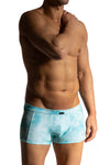 Manstore Micro Pants M2472 aus Microfaser und Netz in türkisener Batik-Optik
