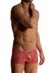 Manstore Micro Pants M2509 aus laminiertem Jersey in Terra