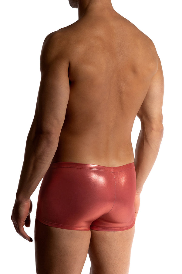 Manstore Micro Pants M2509 aus laminiertem Jersey in Terra