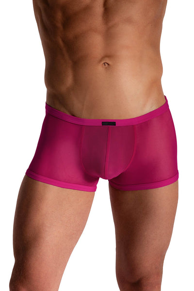 Manstore Micro Pants M2572 aus tranparenter Microfaser in Magenta