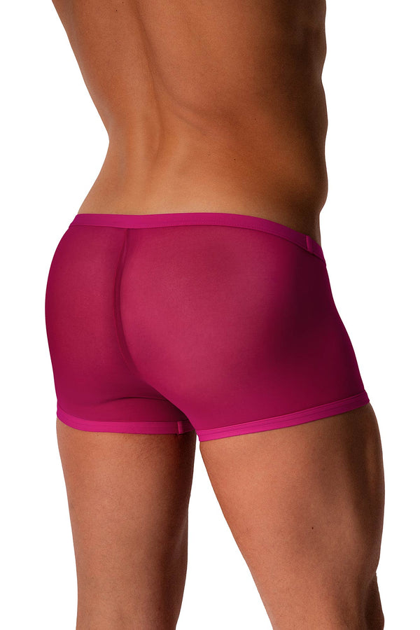 Manstore Micro Pants M2572 aus tranparenter Microfaser in Magenta