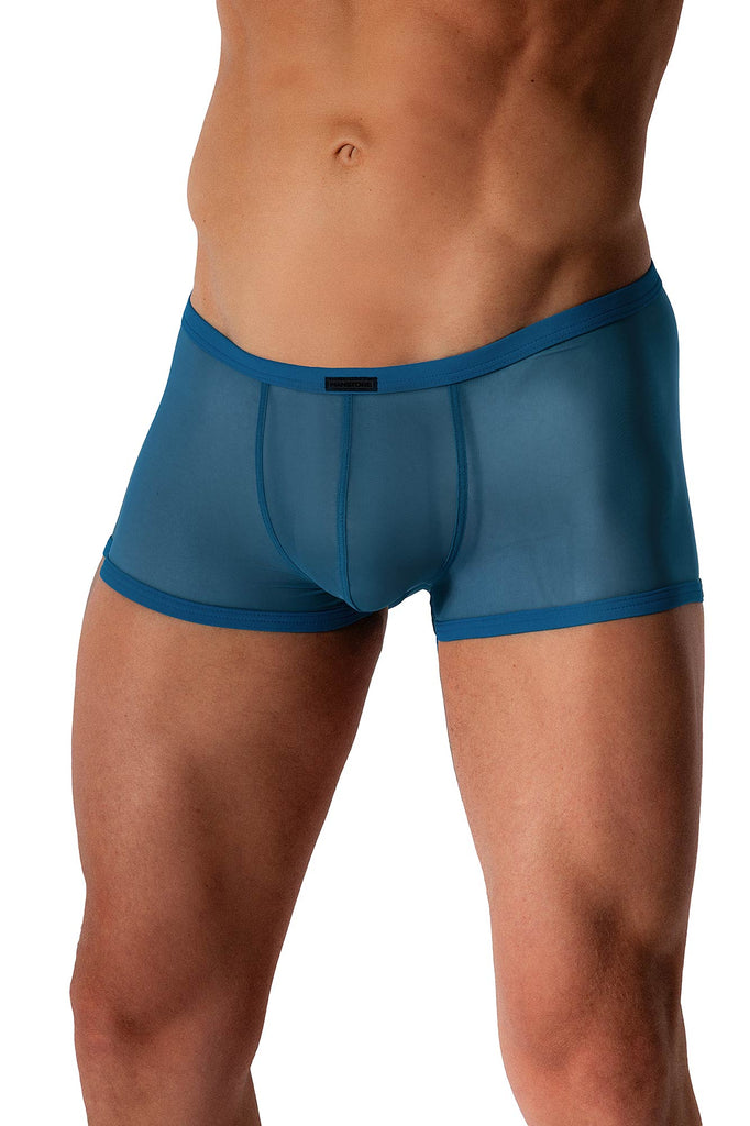 Manstore Micro Pants M2572 aus tranparenter Microfaser in Blau