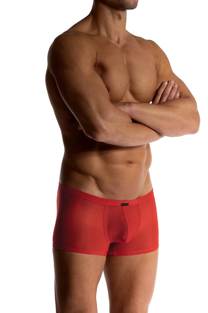 Manstore Micro Pants M101 in aus Microfaser in Chilirot