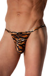 Manstore Micro Tanga M2568 aus Microfaser mit Tiger-Druck