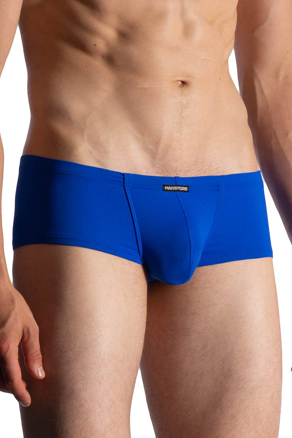 Manstore Hot Pants M800 aus Microfaser in Blau