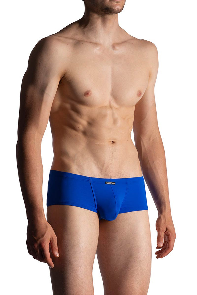 Manstore Hot Pants M800 aus Microfaser in Blau
