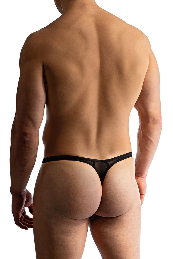 Manstore Tower String M101 aus weicher Microfaser in Schwarz