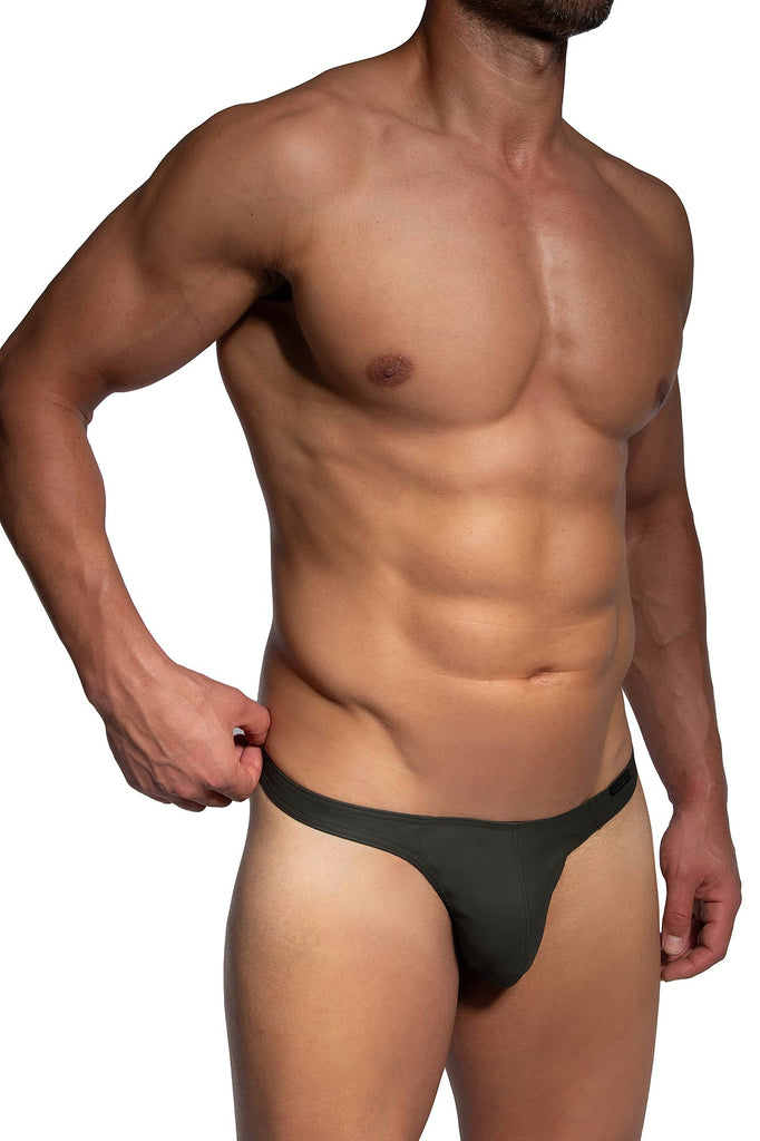 Manstore Tower String M2486 aus mattem Latex In Olivgrün