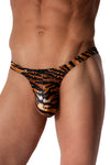 Manstore Tower String M2568 aus Microfaser mit Tiger-Druck