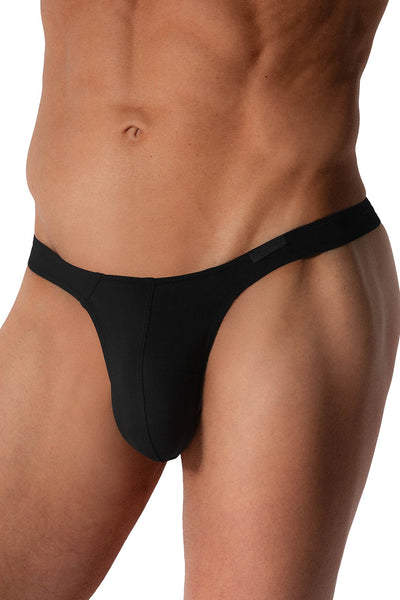 Manstore Tower String M2569 aus weicher Microfaser in Schwarz