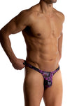 Manstore Tower String M800 aus leichter Microfaser in Schwar mit Rosendruck