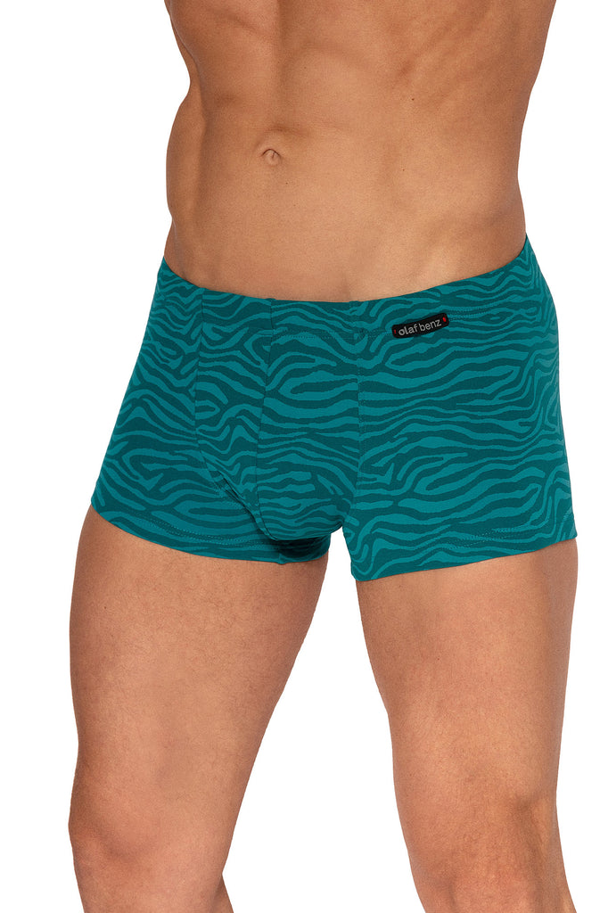 Olaf Benz Beachpants aus dehnbarer Trikotware in Grün