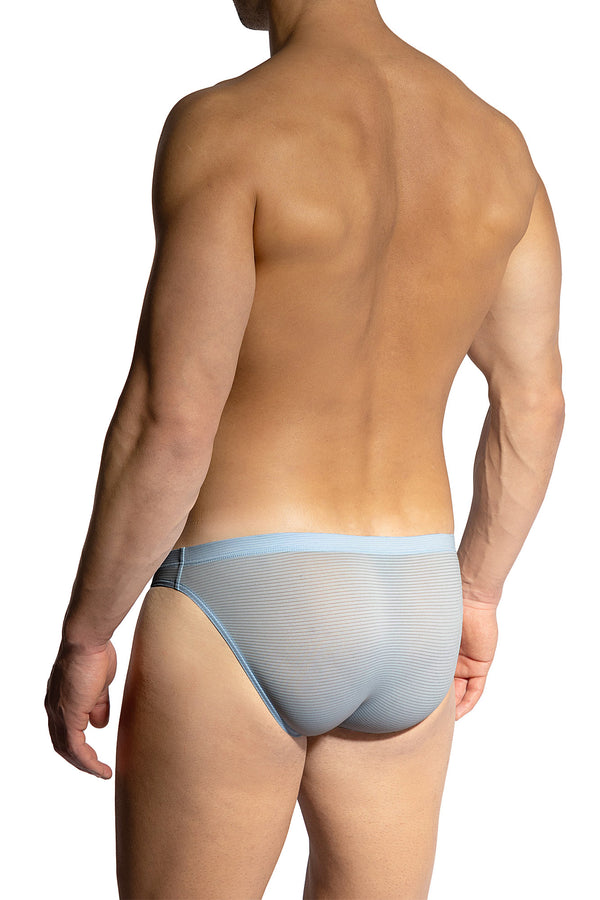 Olaf Benz Brazilbrief RED1201 aus weicher, eluftig leichter Microfaser mit Rib-Optik in Lightblue