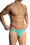 Olaf Benz Brazilbrief RED2462 aus halbtransparenter Microfaser mit Streifenstruktur in Mint-Grün