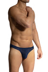 Olaf Benz Brazilbrief RED2462 aus halbtransparenter Microfaser mit Streifenstruktur in Night-Blau