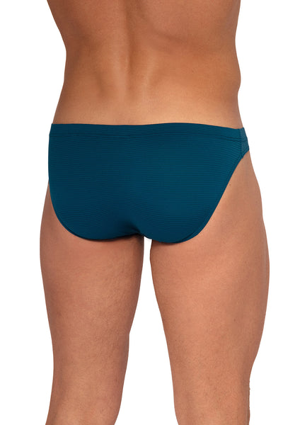Olaf Benz Brazilbrief RED2555 aus Microfaser mit Ringelstruktur in Blau