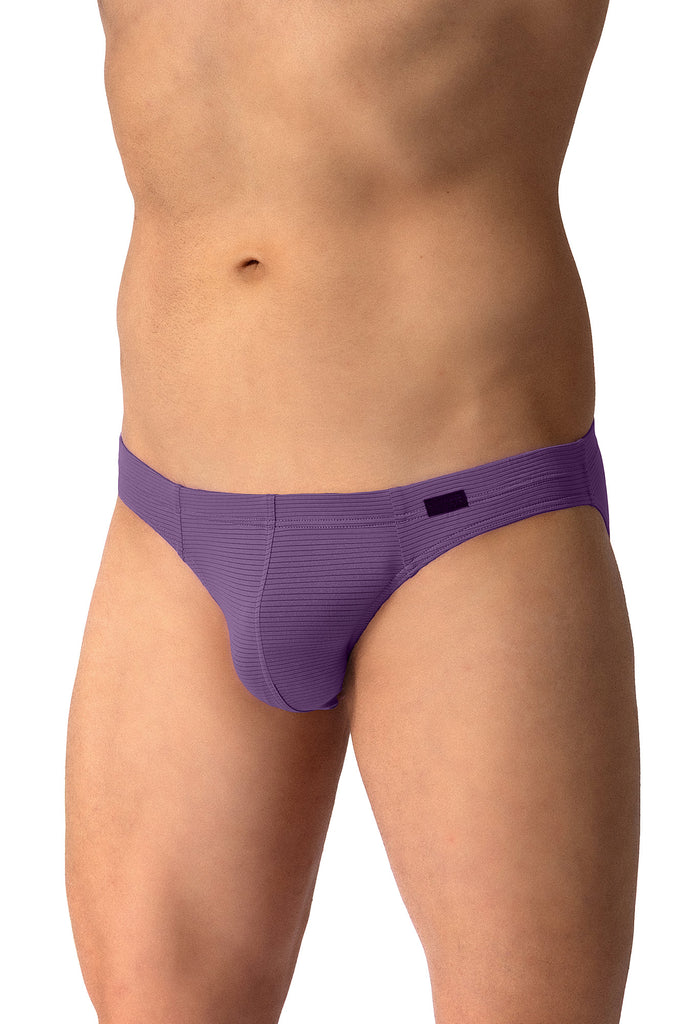 Olaf Benz Brazilbrief RED2600 aus Microfaser mit Ringelstruktur in Purple