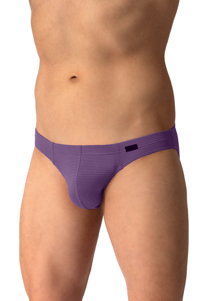 Olaf Benz Brazilbrief RED2600 aus Microfaser mit Ringelstruktur in Purple