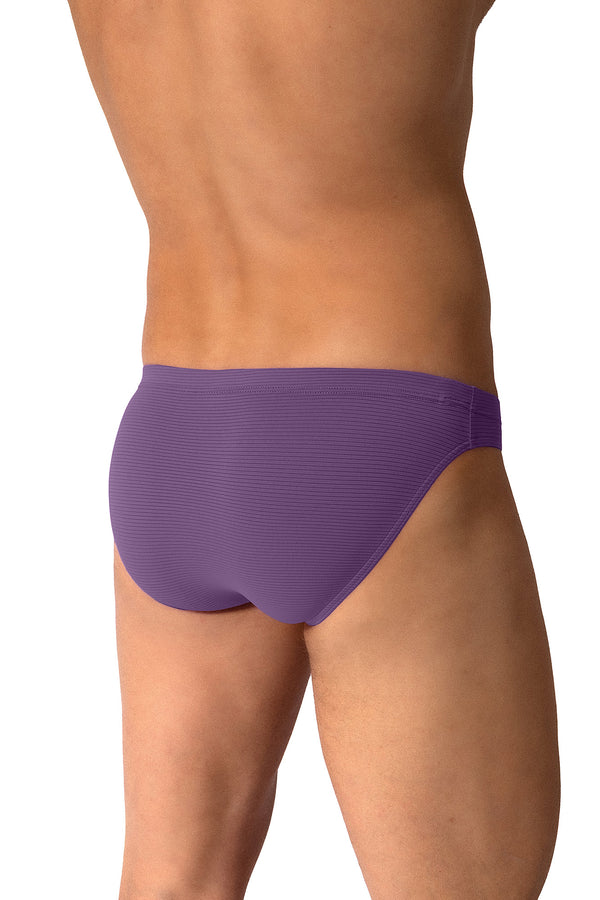 Olaf Benz Brazilbrief RED2600 aus Microfaser mit Ringelstruktur in Purple
