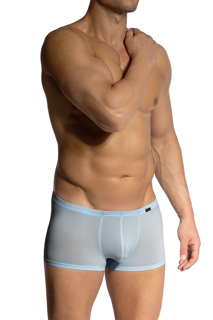 Olaf Benz Minipants RED1201 aus weicher, eluftig leichter Microfaser mit Rib-Optik in Lightblue