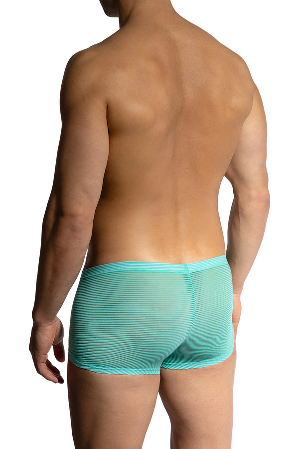 Olaf Benz Minipants RED2462 aus halbtransparenter Microfaser mit Streifenstruktur in Mint-Grün