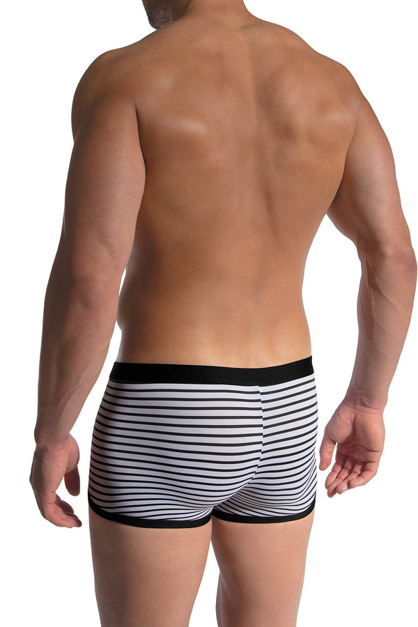 Olaf Benz Retropants RED2475 aus Microfaser in white/grey