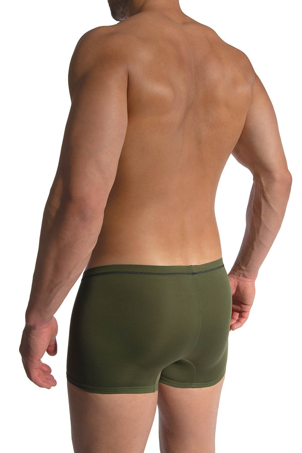 Olaf Benz Minipants RED2479 aus seidig glänzendem Jersey in Khaki