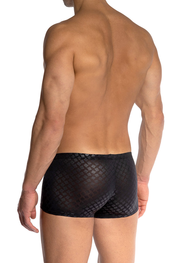 Olaf Benz Minipants RED2501 aus Microfaser mit Prägedruck in Schwarz