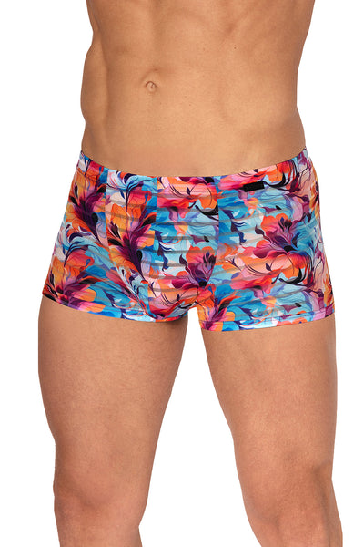 Olaf Benz Minipants RED2559 aus leichter Microfaser mit transparenten Streifen in Pink/Blau