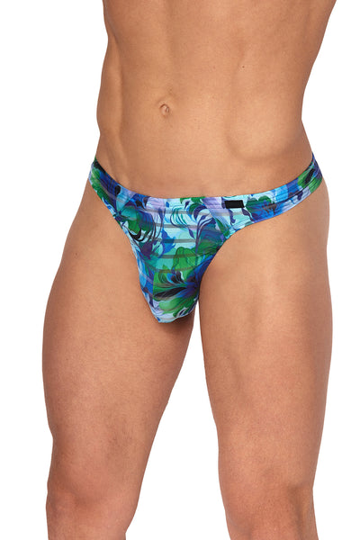 Olaf Benz Ministring RED2559 aus leichter Microfaser mit transparenten Streifen in Blau
