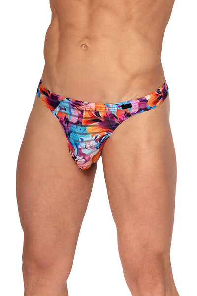 Olaf Benz Ministring RED2559 aus leichter Microfaser mit transparenten Streifen in Pink/Blau