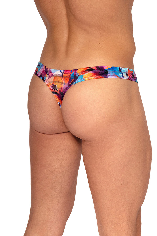Olaf Benz Ministring RED2559 aus leichter Microfaser mit transparenten Streifen in Pink/Blau
