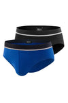 Impetus Slip Cotton Stretch iim Doppelpack in Blau und Schwarz aus Baumwolle mit Elasthan