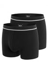 Impetus Retro Cotton-Stretch im Doppelpack aus Baumwolle und Elasthan in Schwarz